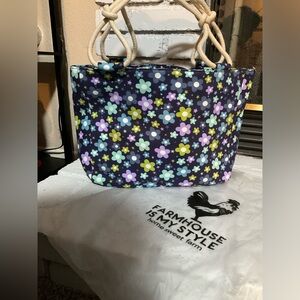 Farmhouse is My Style Purple Flowers Bag
